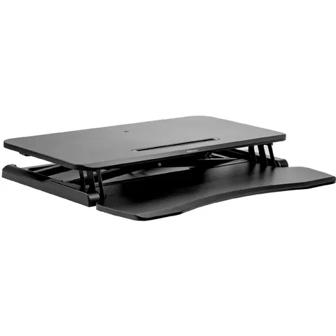 Fellowes Sitz-Steh Workstation Corsivo, schwarz – Bild 1