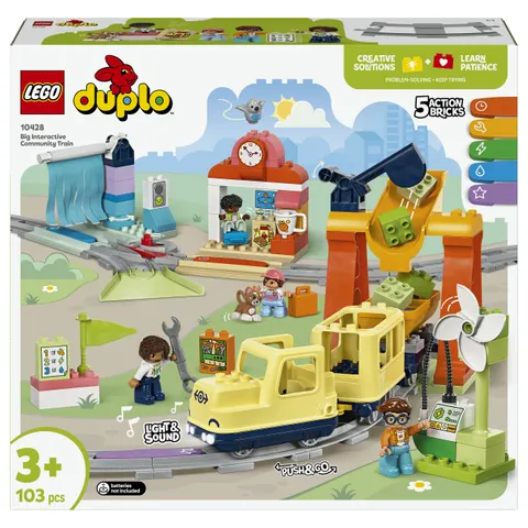 LEGO DUPLO Big Interactive Community Toy Train Set 10428 – image 1
