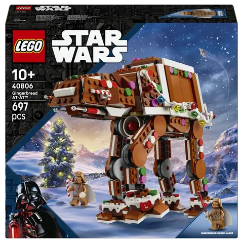 LEGO Gingerbread AT AT with minifigure – image 1