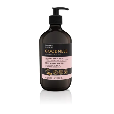 Baylis & Harding Goodness Handzeep Rose & Geranium - 500 ml – afbeelding 1