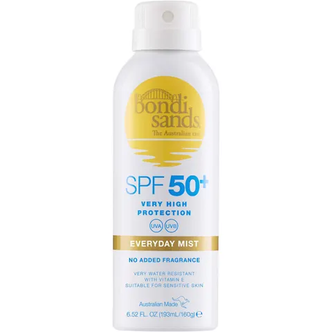 Bondi Sands SPF50+ spray corporal sin perfume 160 gr – immagine 1