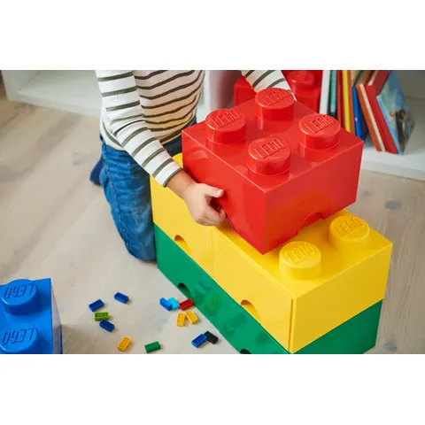 LEGO Storage Brick 4 Stud - Red – image 1