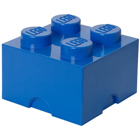 LEGO Storage Brick 4 Knobs - Blue – image 1