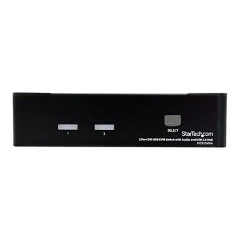 StarTech.com 2 Port DVI USB KVM Switch with Audio and USB 2.0 Hub - TAA – image 1