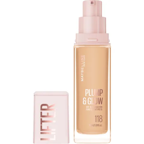 Maybelline Lifter Plump & Glow base #118 – imagen 1