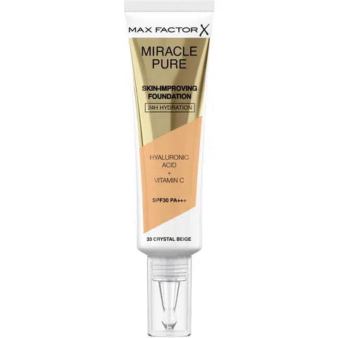 Max Factor Miracle Pure Skin Improving Foundation 33 Crystal Beige – 30 ml – zdjęcie 1