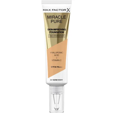 Max Factor Miracle Pure Skin Improving Foundation 44 Warm Ivory 44 – 30 ml – zdjęcie 1