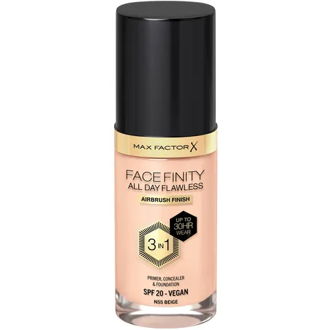 Max Factor Facefinity 3IN1 primer, correttore e fondotinta #55-beige – immagine 1
