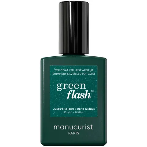 manucurist Green Flash Top Coat, Silver, 15 ml – afbeelding 1