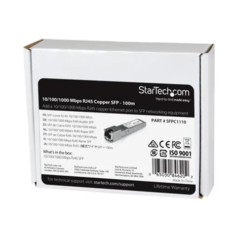 StarTech.com Módulo Transceptor de Fibra Óptica SFP Gigabit Compatible Cisco Mini GBIC - Con Diagnós – imagen 1