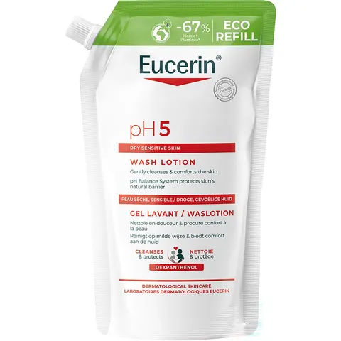 Eucerin Waslotion PH5 Navulverpakking - 400 ml – afbeelding 1