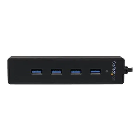 STARTECH.COM ST 4300PBU3 - USB 3,0 Hub de 4 puertos, USB-A, negro – imagen 1