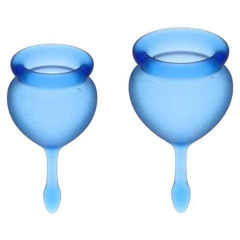Satisfyer Feel Good Menstrual Cup Dark Blue – Blå – Bild 1