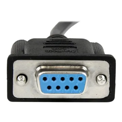 STARTECH.COM ST SCNM9FF2MBK - Cable de módem nulo, 9 pines, hembra/hembra, 2 m. – imagen 1