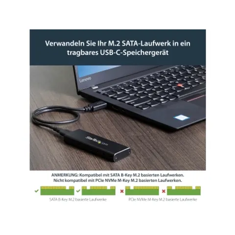 STARTECH.COM ST SM2NGFFMBU33 - Caja externa M.2, USB 3,0 micro B. – imagen 1