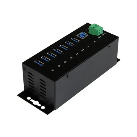 STARTECH.COM ST 7300USBME - Industrial 7 puertos USB 3,0 hub, protección ESD – imagen 1