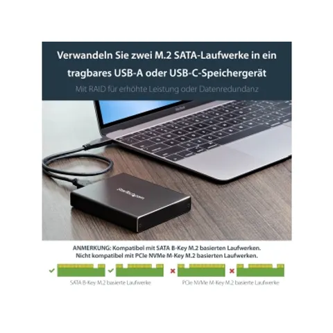 Box Startech SM21BMU31C3 SATA M.2 USB 3.1 – afbeelding 1