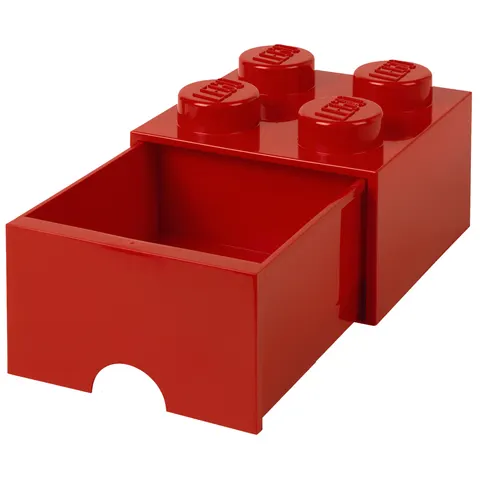 LEGO Brick Drawer 4 Stud - Red – image 1