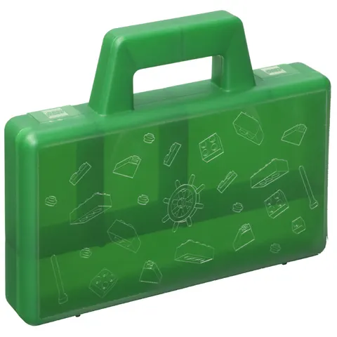 Mallette pour trier les Legos avec 4 compartiments - Vert – image 1
