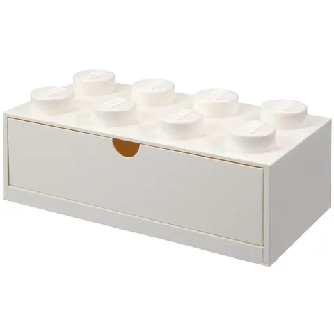 LEGO Desk Drawer 8 Stud - White – image 1
