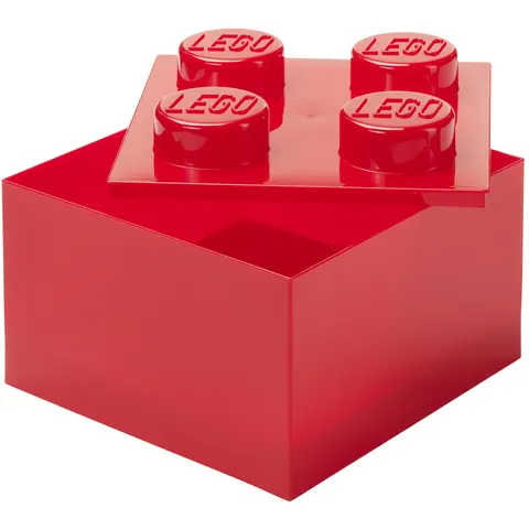Brique de Rangement cube Lego translucide - Rouge – image 1