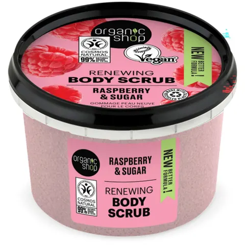 Organic Shop Raspberry & Sugar sanftes Bodypeeling 250 ml – Bild 1