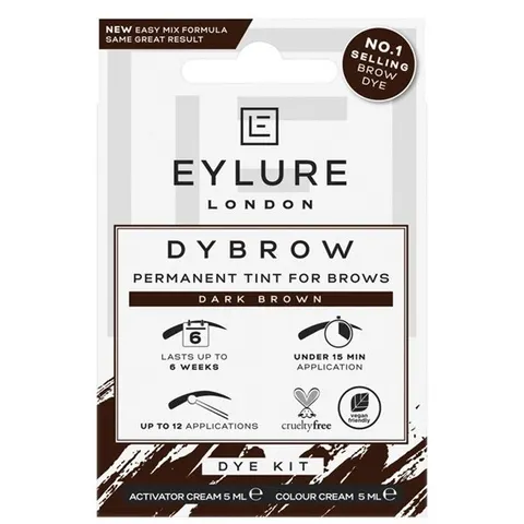 Eylure Dybrow Dark Brown Eyebrow Dye Kit – image 1