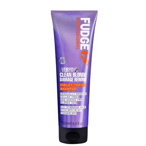 Fudge Clean Blonde Damage Rewind Shampoo, Paars, 250 ml – afbeelding 1