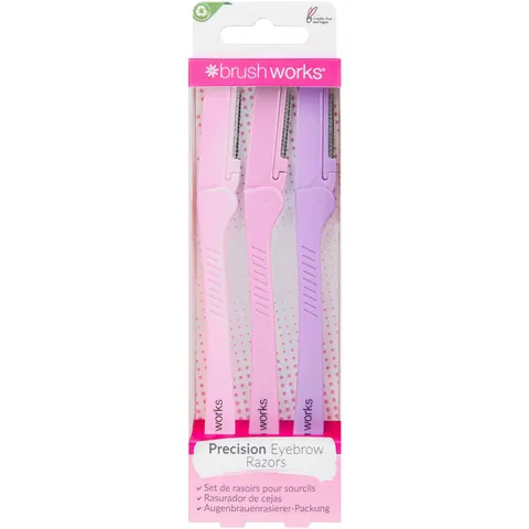 Brushworks Precision Eyebrow Razor (Pack of 3) – image 1