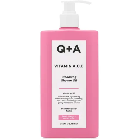 Q+A Vitamin A.C.E. Shower Oil 250 ml – afbeelding 1