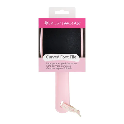 Brushworks Curved Foot File Pink – image 1