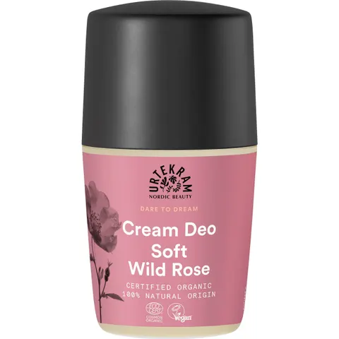 URTEKRAM Soft Wild Rose Deo Roll On 50 ml – imagen 1