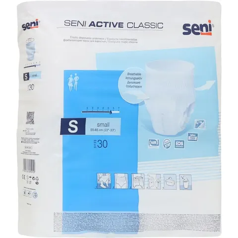 SENI Active Classic Inkontinenzslip Einm.small 30 St – Bild 1