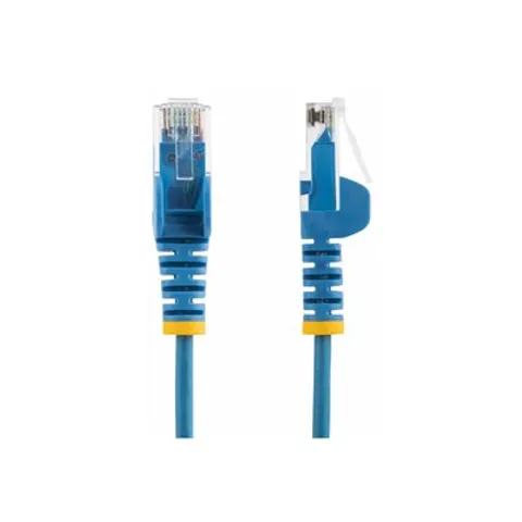 StarTech.com Cable Cat6 de 1m - Delgado - con Conectores RJ45 sin Enganches - Azul – imagen 1