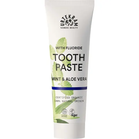 Urtekram Mint and Fluoride Toothpaste, 75 ml – image 1