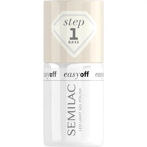 SEMILAC Easy Off LED Light Gel Polish Base – 7 ml – zdjęcie 1