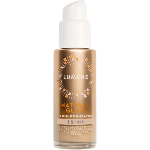 Lumene Glow Fluid Foundation SPF20 1.5 Fair – 30 ml – zdjęcie 1