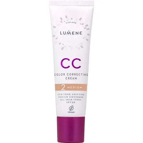 Lumene CC Color Correcting Cream SPF20 2 Medium – 30 ml – zdjęcie 1