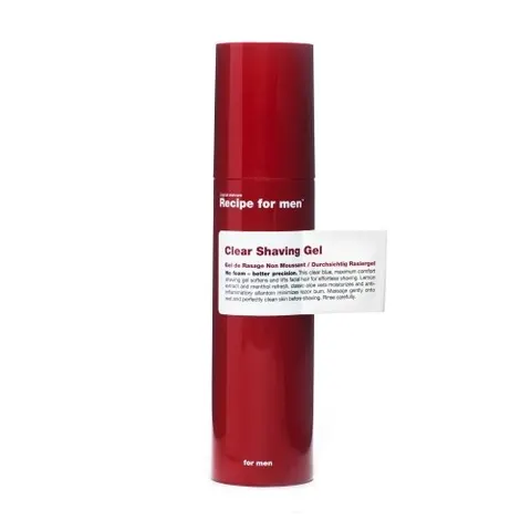 Recipe for Men Clear Shaving Gel Scheergel, 100 ml – afbeelding 1