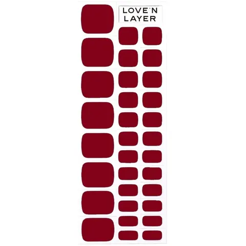 Love'n Layer Solid Toe Layers Burgundy Red – Röd – Bild 1