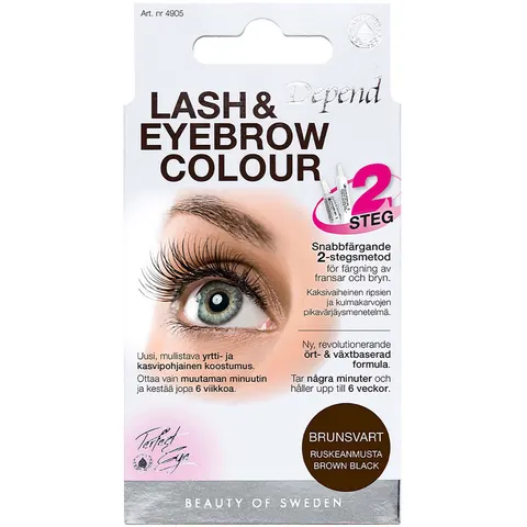 Depend Cosmetic - Perfect Eye Lash & Eyebrow Colour Brown Black – immagine 1
