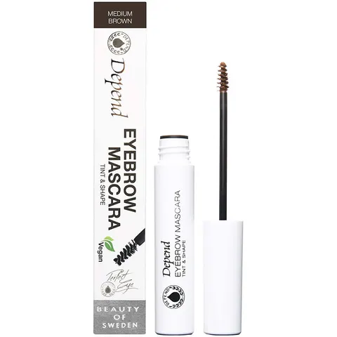 Depend Cosmetic - Perfect Eye Eyebrow Mascara Tint & Shape Medium Brown – immagine 1