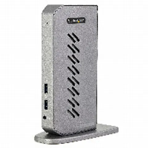 StarTech.com USB-C USB-A Dock - Hybrid Universal USB 3.0 Docking Station for USB-C or USB-A Laptop - Dual Monitor 4K 60Hz HDMI/DisplayPort - 6x USB-A GbE - USB – image 1