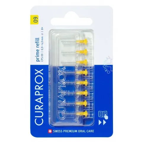 Curaprox CPS 09 Prime Refill Interdental Brushes, Yellow – image 1