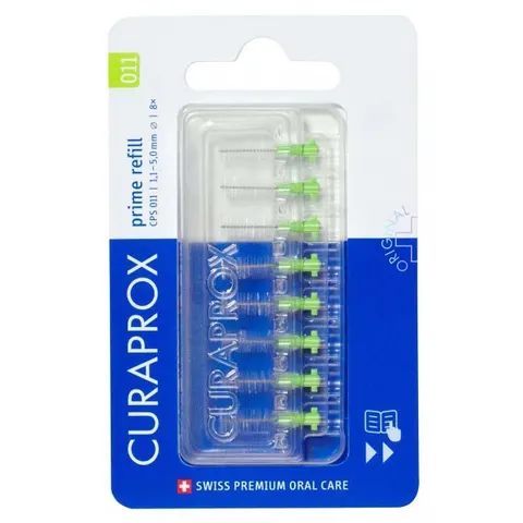 Curaprox CPS 011 Prime Refill Interdental Brushes, Lime Green – image 1