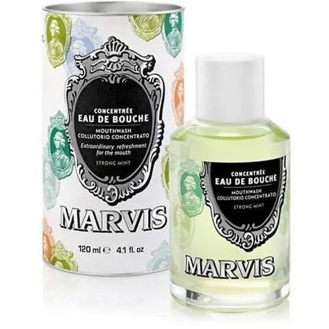 Marvis Strong Mint Concentrated Mouthwash 120ml – image 1