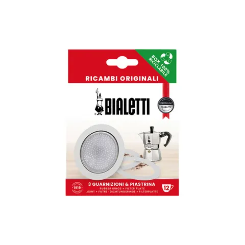 Bialetti filterplaatje ALU 12 kops – afbeelding 1