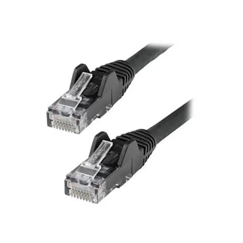 StarTech.com N6LPATCH1MBK cable de red Negro 1 m Cat6 U/UTP (UTP) – imagen 1