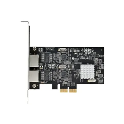 StarTech.com 2-Port 2.5Gbps NBASE-T PCIe Network Card, Intel I225-V, Dual-Port Computer Network Card, Multi-Gigabit NIC, PCI Express Server LAN Card – image 1