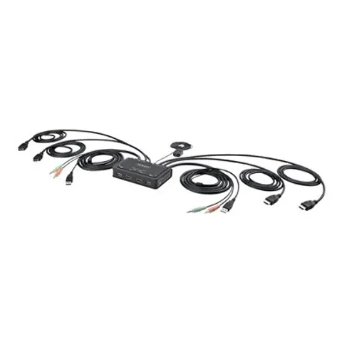 StarTech.com C2-DH46-UA2-CBL-KVM interruptor KVM Negro – imagen 1